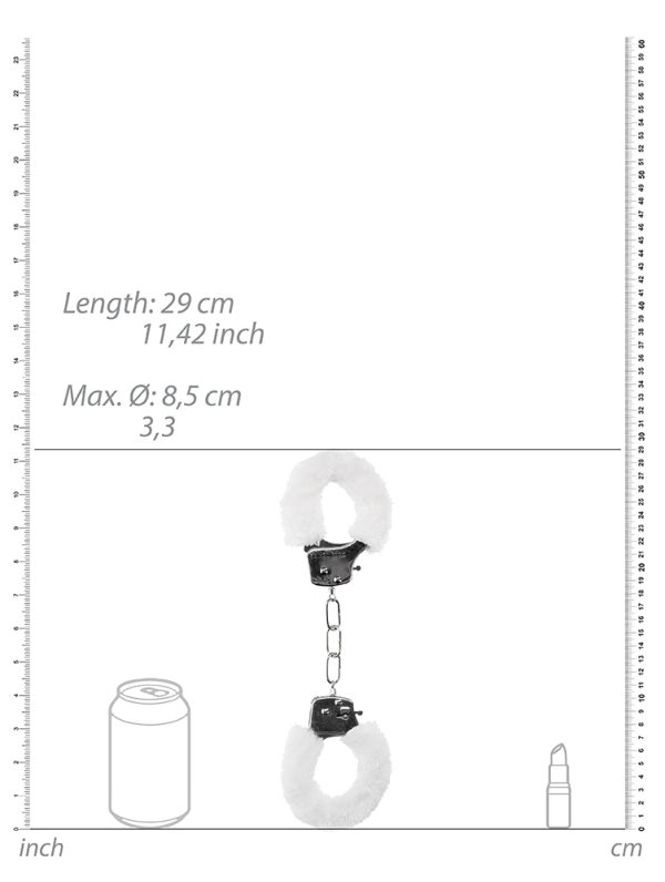 Menottes Pleasure Furry Blanches – Image 3