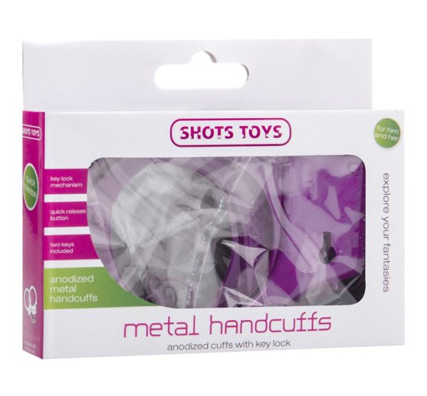 Menottes en métal Handcuffs Simply Violet – Image 3