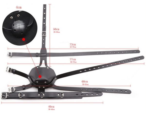 Muselière Sm Harness Head Noire – Image 6