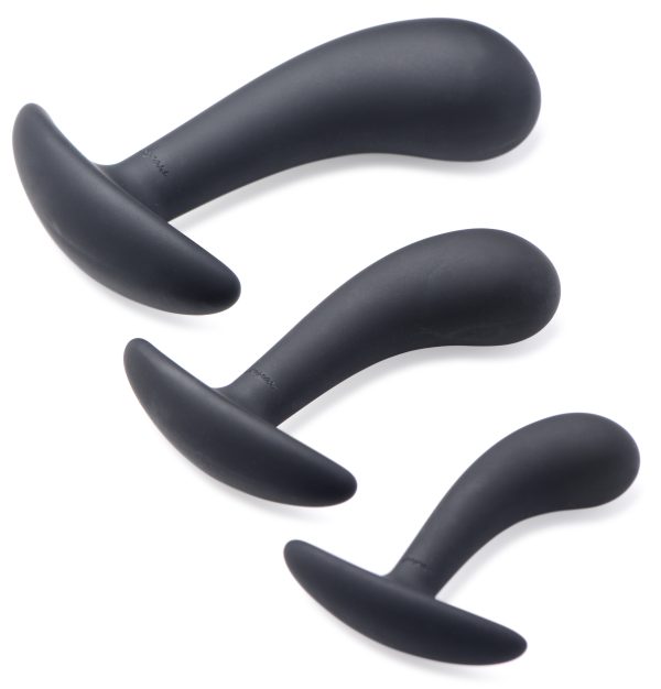 Pack de 3 plugs Trainer Silicone Dark Delights Noirs – Image 5