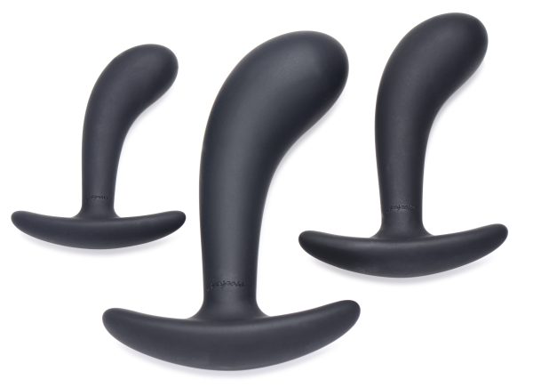 Pack de 3 plugs Trainer Silicone Dark Delights Noirs – Image 8
