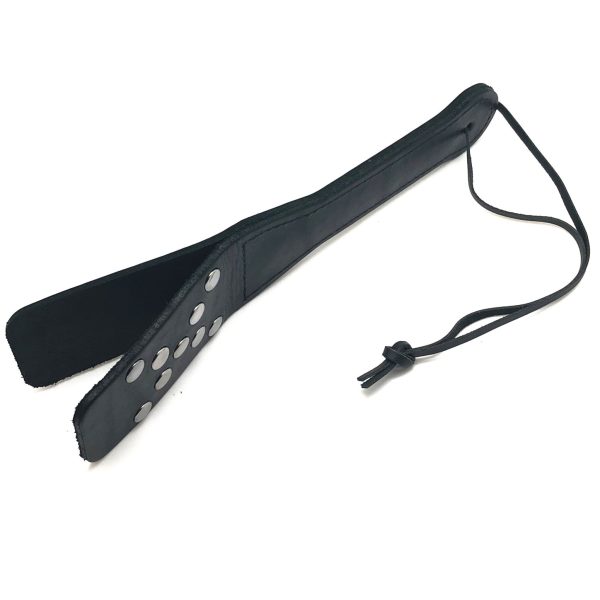 Paddle en cuir avec Rivets métal 25cm – Image 4