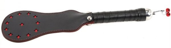 Paddle en simili Star noir-rouge 35cm – Image 4
