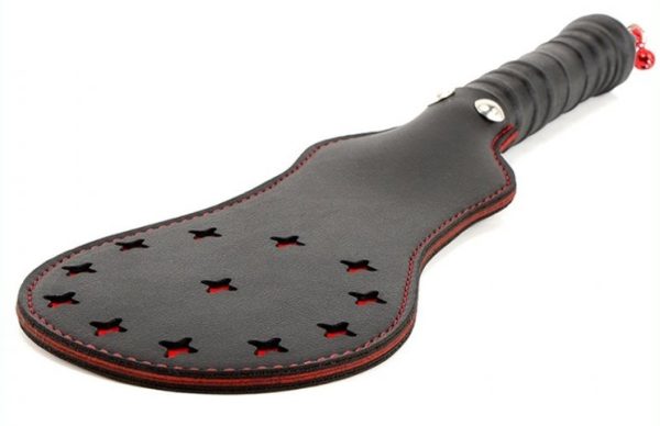 Paddle en simili Star noir-rouge 35cm – Image 7