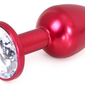 Plug Bijou Anal Alu Gem Light 6 x 2.8 cm Rouge
