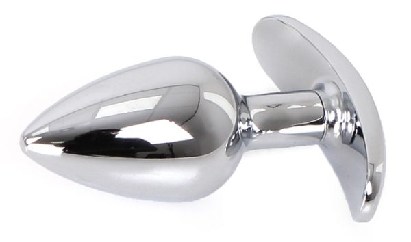 Plug Bijou anal avec base arrondie Curve 6 x 2.8 cm - Bijou transparent – Image 4