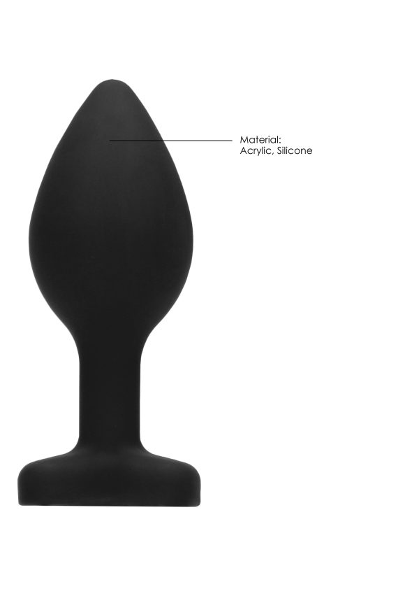 Plug Bijou Anal silicone Heart Noir 6 x 2.8 cm – Image 5