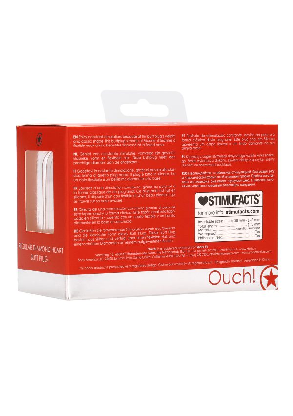 Plug Bijou Anal Silicone Heart Rouge 6 x 2.8 cm – Image 11