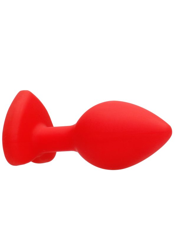 Plug Bijou Anal Silicone Heart Rouge 6 x 2.8 cm – Image 7