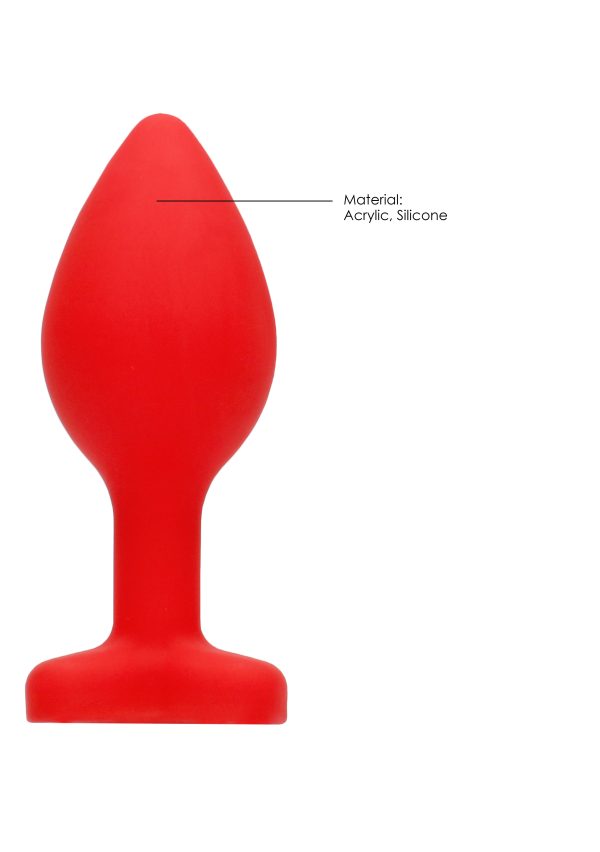 Plug Bijou Anal Silicone Heart Rouge 6 x 2.8 cm – Image 9