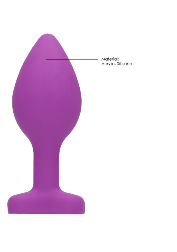 Plug Bijou Anal silicone Heart Violet 6 x 2.8 cm – Image 6