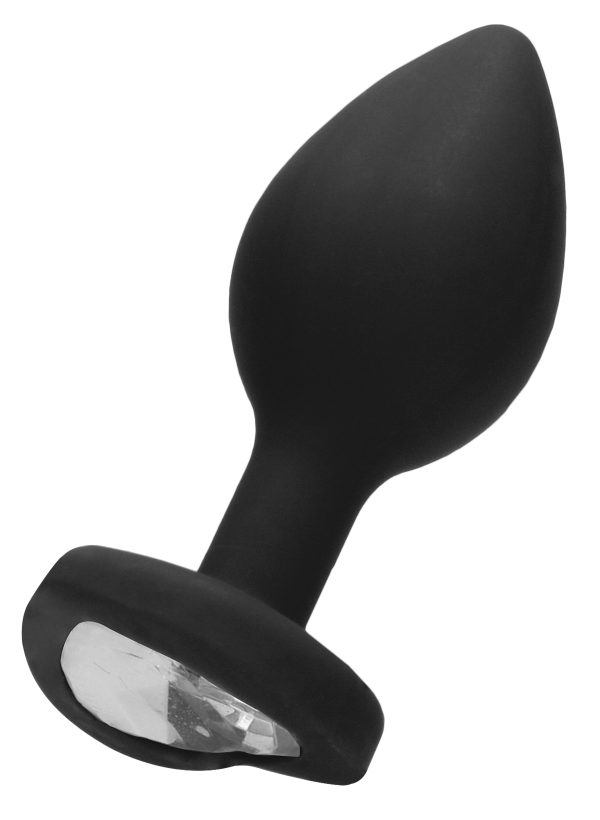 Plug Bijou Anal Silicone Heart Noir 7 x 3.5 cm – Image 3