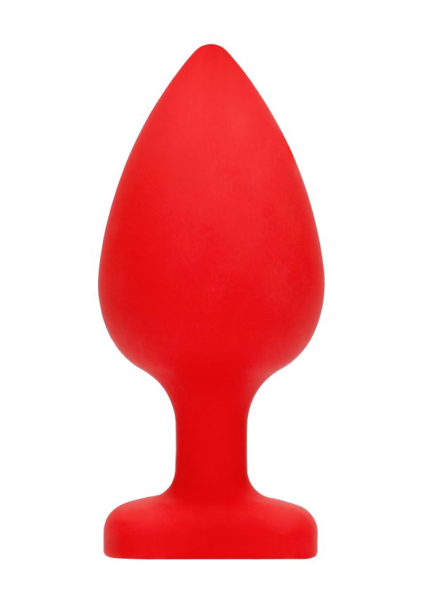 Plug Bijou anal silicone Heart Rouge 8 x 4 cm – Image 4
