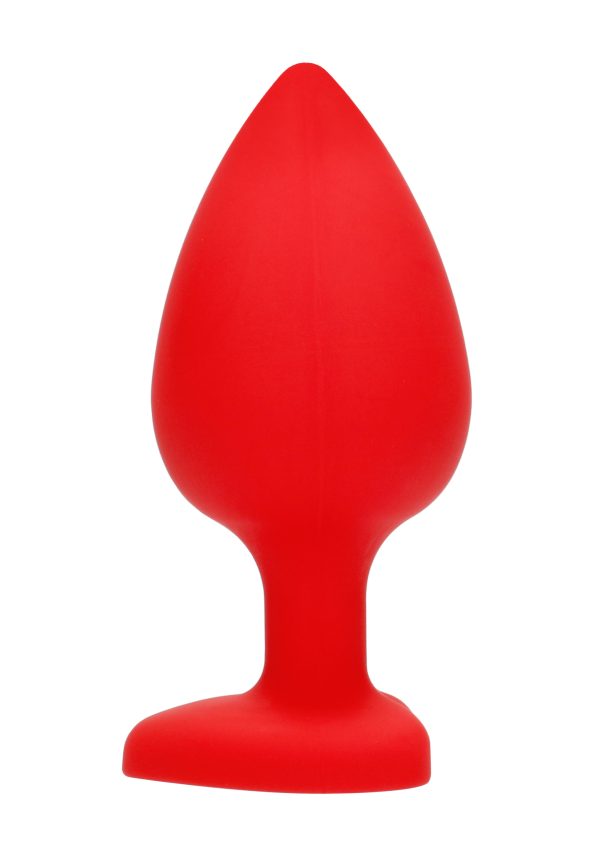 Plug Bijou anal silicone Heart Rouge 8 x 4 cm – Image 7