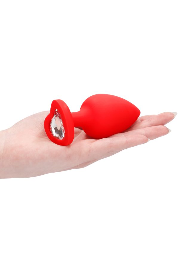 Plug Bijou anal silicone Heart Rouge 8 x 4 cm – Image 9