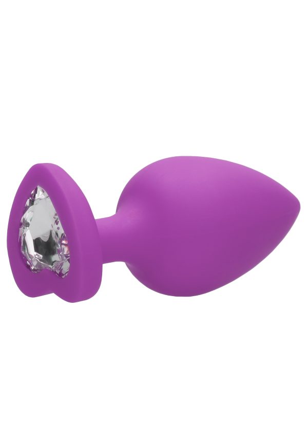 Plug Bijou Anal silicone Heart Violet 8 x 4 cm – Image 6