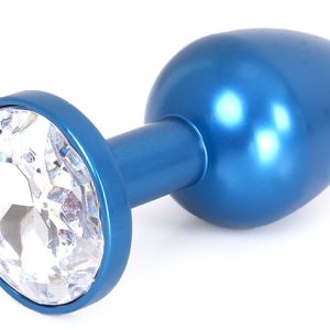 Plug bijou en Alu Gem Light 6 x 2.8 cm Bleu