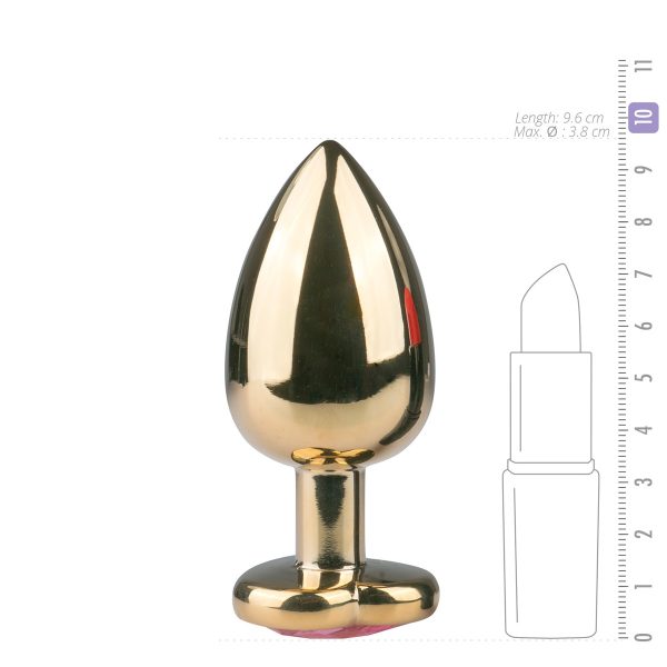 Plug bijou Or en coeur - LARGE 8.2 x 3.8 cm – Image 5