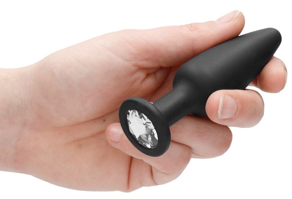 Plug Bijou Silicone Cone Diamond 9 x 3 cm – Image 7
