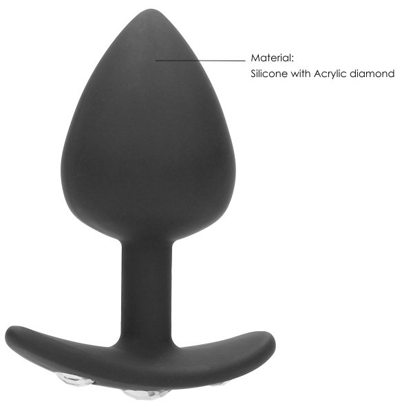 Plug Bijou Silicone Diamond Handle Extra large 8.5 x 4.4 cm – Image 6
