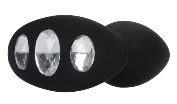 Plug Bijou Silicone Diamond Handle Extra large 8.5 x 4.4 cm – Image 7