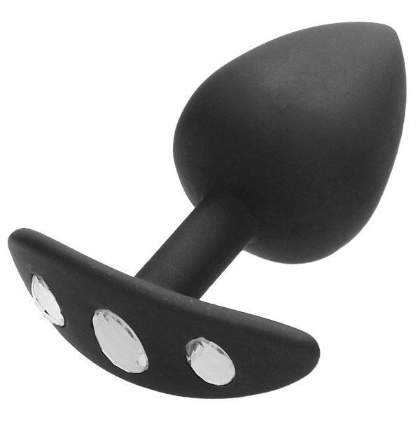 Plug Bijou Silicone Diamond Handle Extra large 8.5 x 4.4 cm