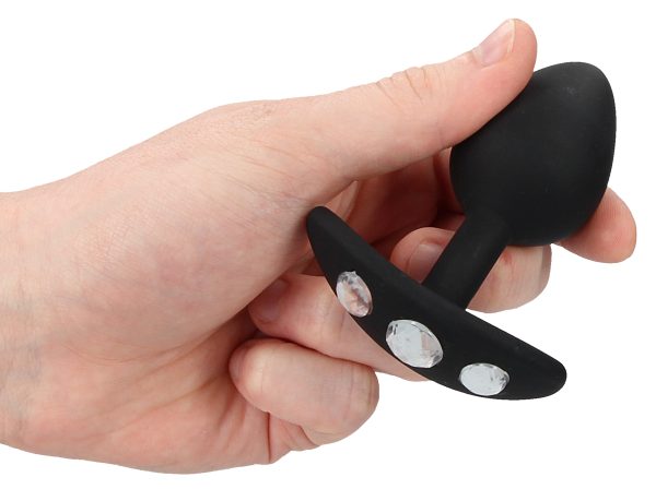 Plug Bijou Silicone Diamond Handle Large 7.5 x 3.5 cm – Image 6