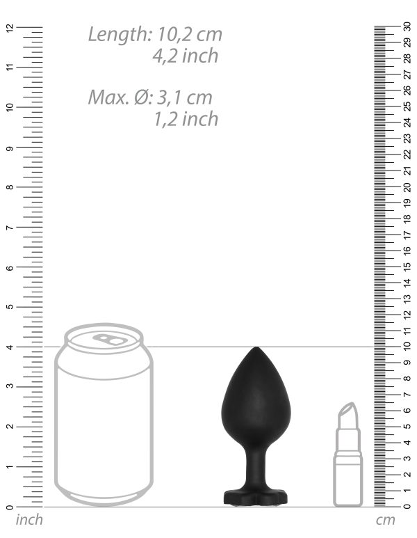 Plug Bijou Silicone Lucky Diamond Extra large 9 x 4.3 cm – Image 4