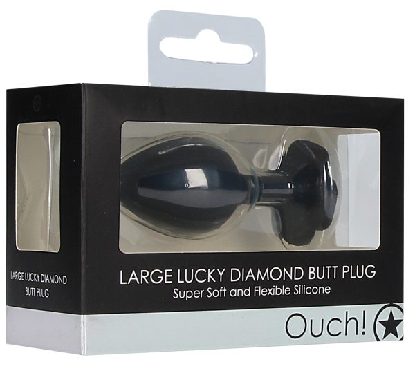 Plug Bijou Silicone Lucky Diamond Large 7 x 3.5 cm – Image 2