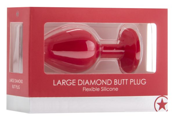 Plug Diamond MEDIUM – 7 x 3.5 cm Rouge – Image 2