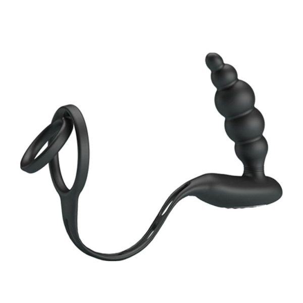 Plug vibrant avec Anneaux VIBRA PENIS 8 x 2.4 cm – Image 3