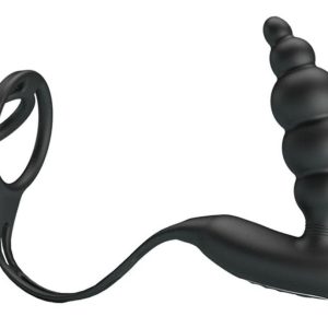 Plug vibrant avec Anneaux VIBRA PENIS 8 x 2.4 cm