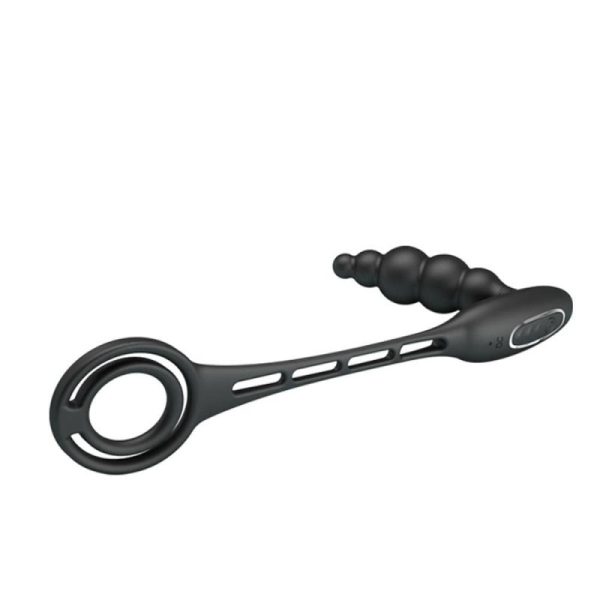 Plug vibrant avec Anneaux VIBRA PENIS 8 x 2.4 cm – Image 5