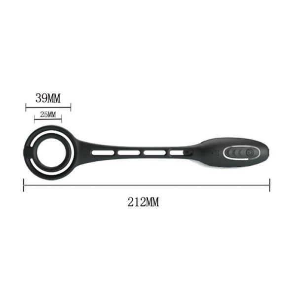 Plug vibrant avec Anneaux VIBRA PENIS 8 x 2.4 cm – Image 7