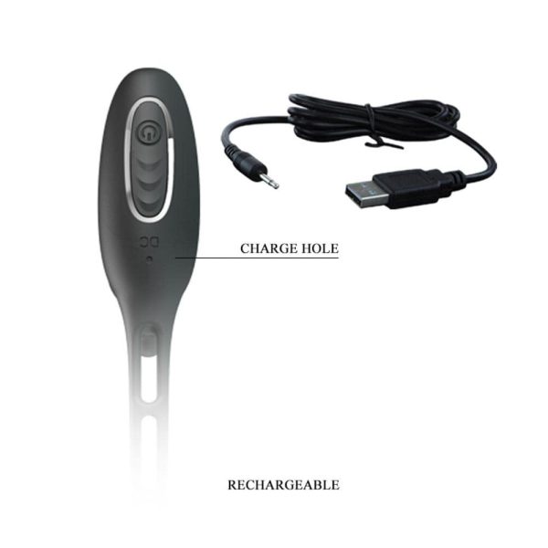 Plug vibrant avec Anneaux VIBRA PENIS 8 x 2.4 cm – Image 8