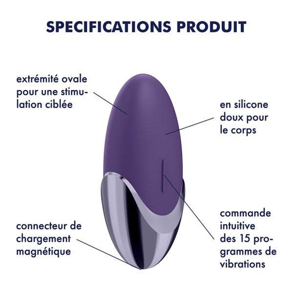 Stimulateur clitoridien Purple Pleasure - Satisfyer – Image 3