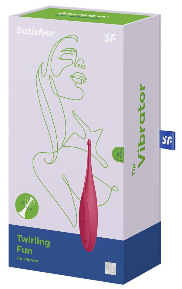 Stimulateur Twirling Fun Satisfyer 17cm Rouge – Image 2