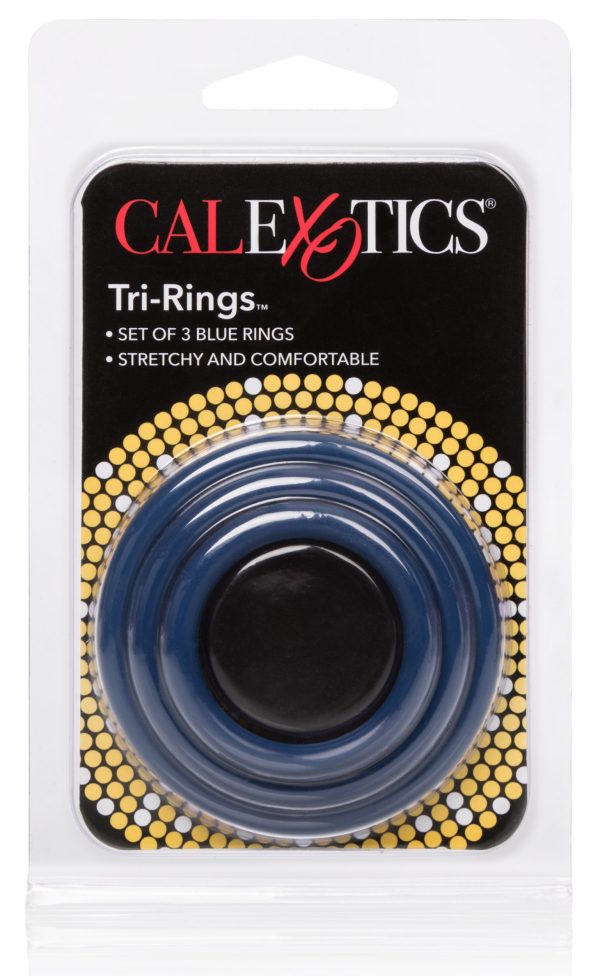 Cockrings Tri-Rings Bleus – Image 2