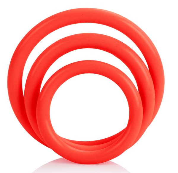 Tri-Rings Cockring Rouge – Image 2