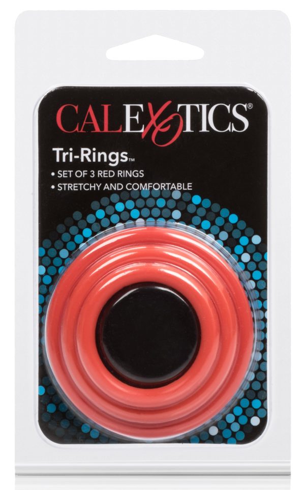 Tri-Rings Cockring Rouge – Image 3