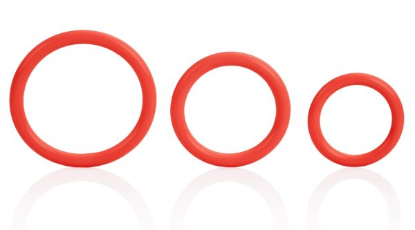 Tri-Rings Cockring Rouge – Image 4
