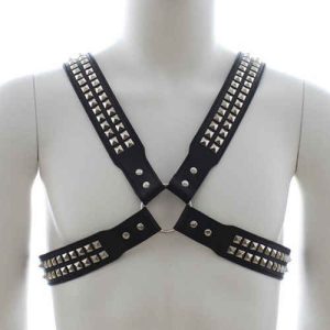 Harnais homme Studs Steel Chest