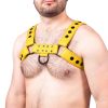 Harnais en cuir Snap Jaune – Image 2