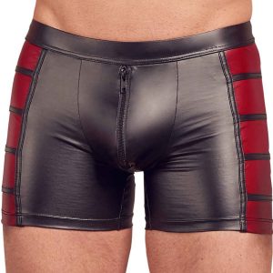 Boxer long VEGA Noir-Rouge