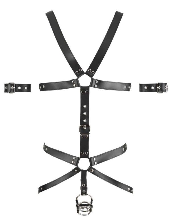 Harnais complet en cuir Zado Noir – Image 3