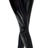 Legging Vinyl Crotch Noir