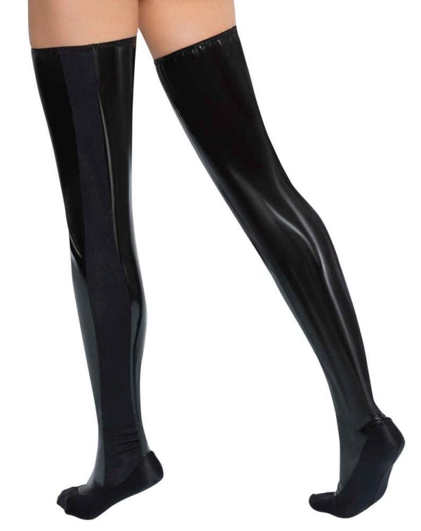 Cuissardes Vinyl Bed Boots Noire – Image 3