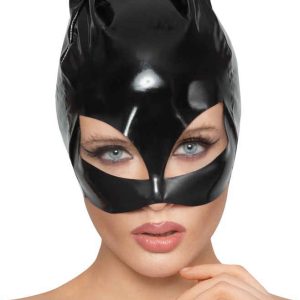 Masque Chat en Vinyle Cat Mask Noir