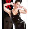 Robe wetlook Latex Irina - Noir – Image 3