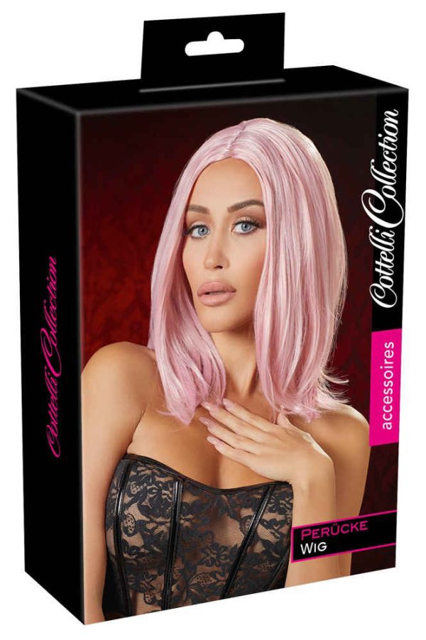 Perruque Cheveux mi-longs Roses – Image 2